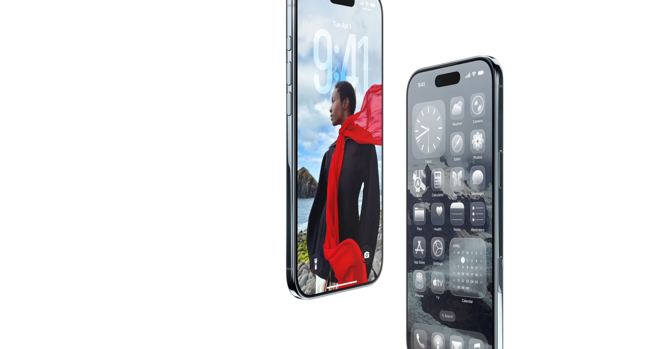 Οθόνη iPhone με το νέο Liquid Glass design στο iOS 26