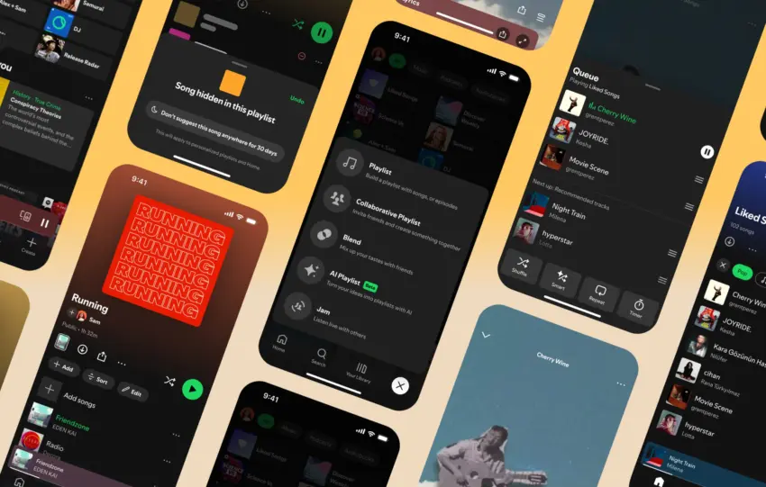 Οθόνη εφαρμογής Spotify που προβάλλει επιλογές lossless ήχου