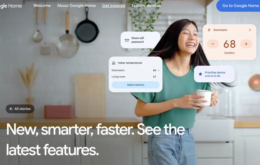 Google Home app να δείχνει νέο auto-automation editor με επιλογές συνθηκών