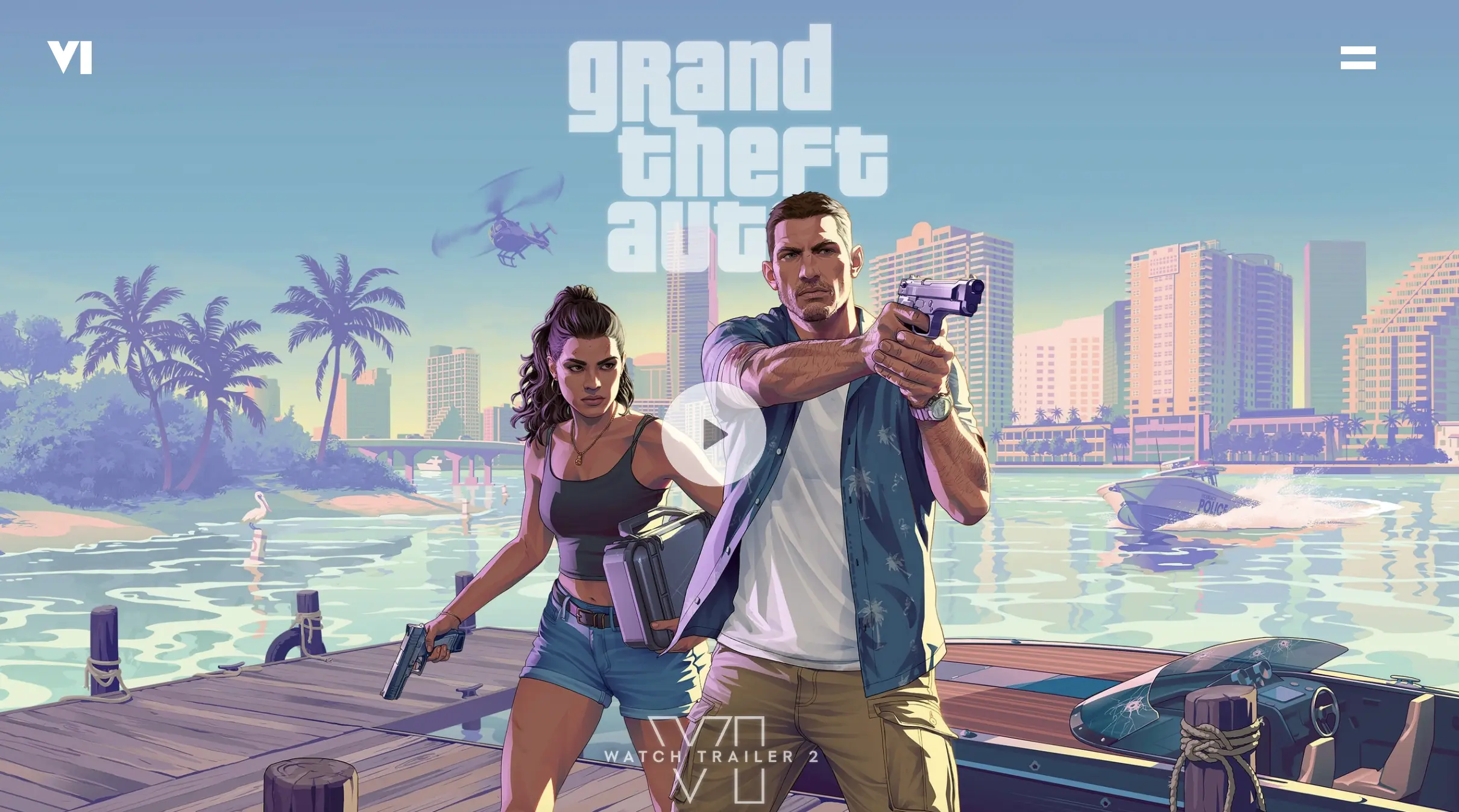 Τρέιλερ GTA 6 σε μεγάλη οθόνη με ημερομηνία κυκλοφορίας 26 Μαΐου 2026