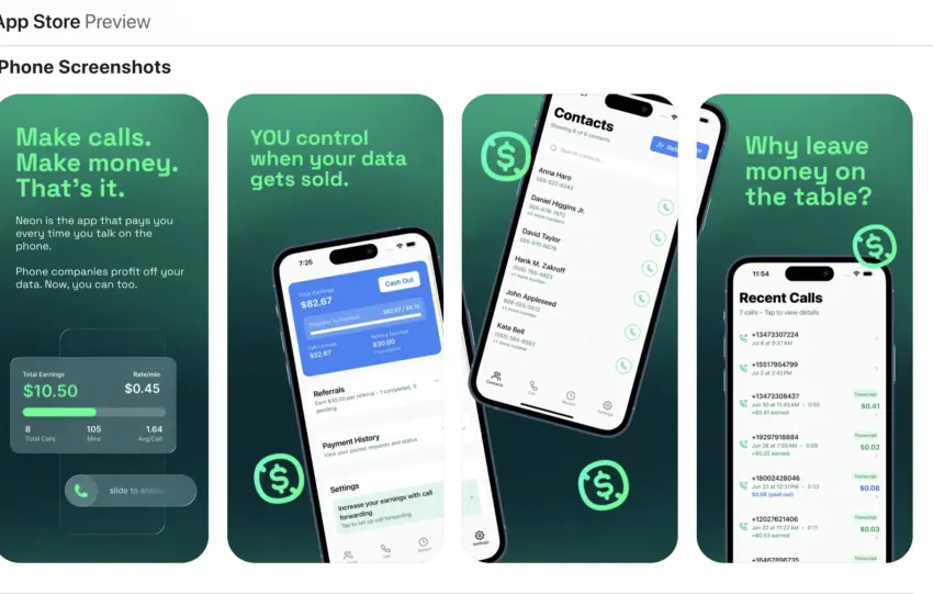 Neon Mobile: Η εφαρμογή που πληρώνει χρήστες για να καταγράφουν τις κλήσεις τους