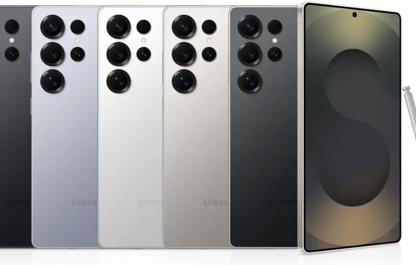 Κοντινό πλάνο στην κάμερα 200 MP του Galaxy S26 Ultra σε μαύρο φόντο