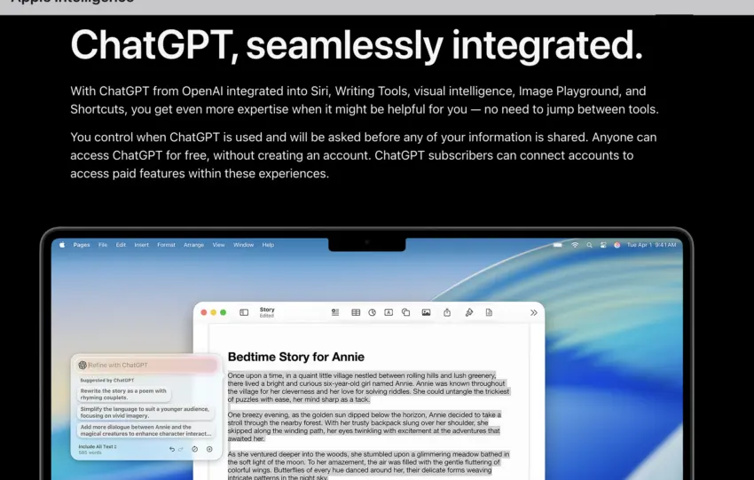Conceptual εικόνα με το iPhone και τη Siri να εμφανίζεται σε AI περιβάλλον