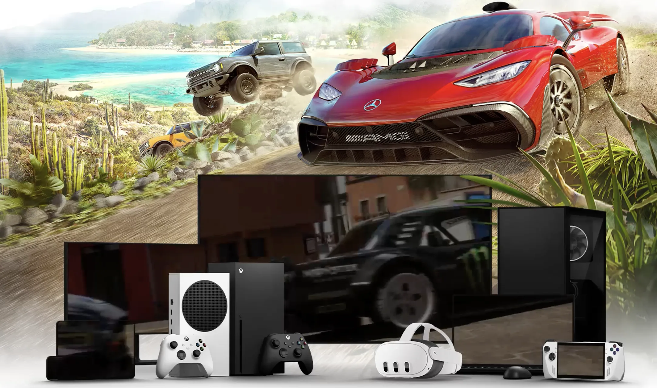 Γραφικό με λογότυπο Xbox Cloud και εικονίδιο cloud πάνω από κονσόλα Xbox