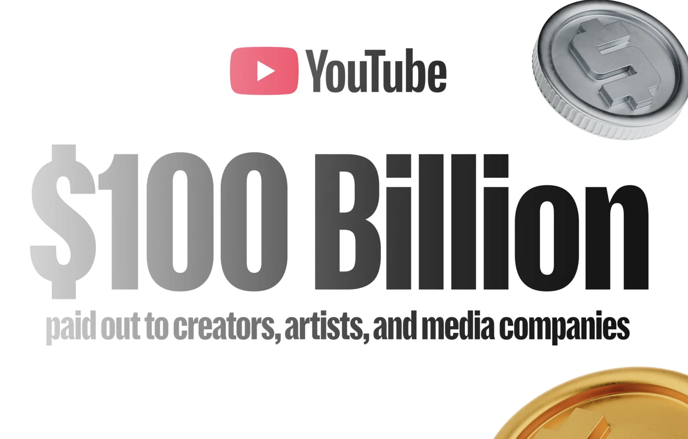 Δημιουργός YouTube μιλά μπροστά από κάμερα με γραφικά που δείχνουν εναλλακτικές πηγές εσόδων