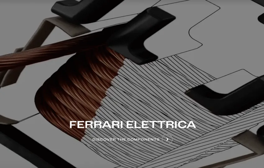 Πλάγια λήψη του Ferrari Elettrica