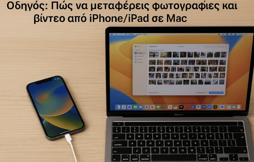 Πώς μεταφέρεις φωτογραφίες βίντεο από iPhone ή iPad σε Mac ή PC και χωρίς icloud