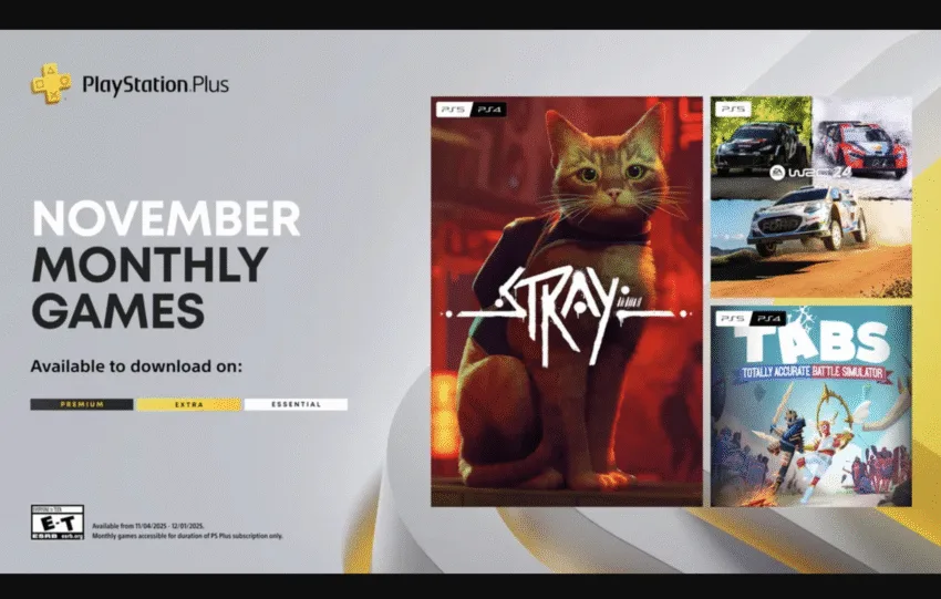 PlayStation Plus - Η τριάδα του Νοεμβρίου με Stray, WRC 24 και TABS
