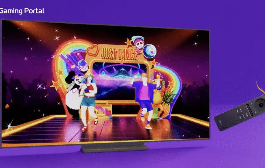 lg gaming portal just dance now