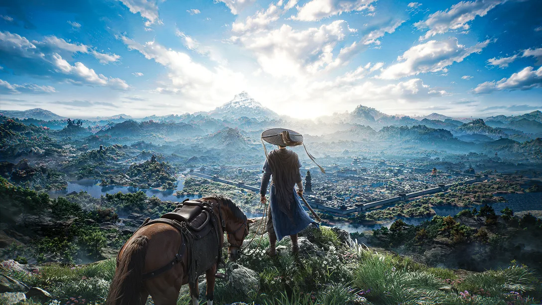 Where Winds Meet: Το επικό RPG για το Playstation που φέρνει την κινεζική παράδοση 2 Ήρωας του Where Winds Meet στέκεται σε βουνοκορφή με παραδοσιακή κινεζική στολή, ενώ ο άνεμος σηκώνει τα φύλλα γύρω του σε χρυσό ηλιοβασίλεμα