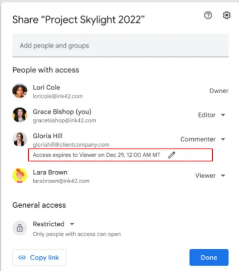 Google Drive: Νέα δυνατότητα ορίζει ημερομηνίες λήξης πρόσβασης σε αρχεία και φακέλους