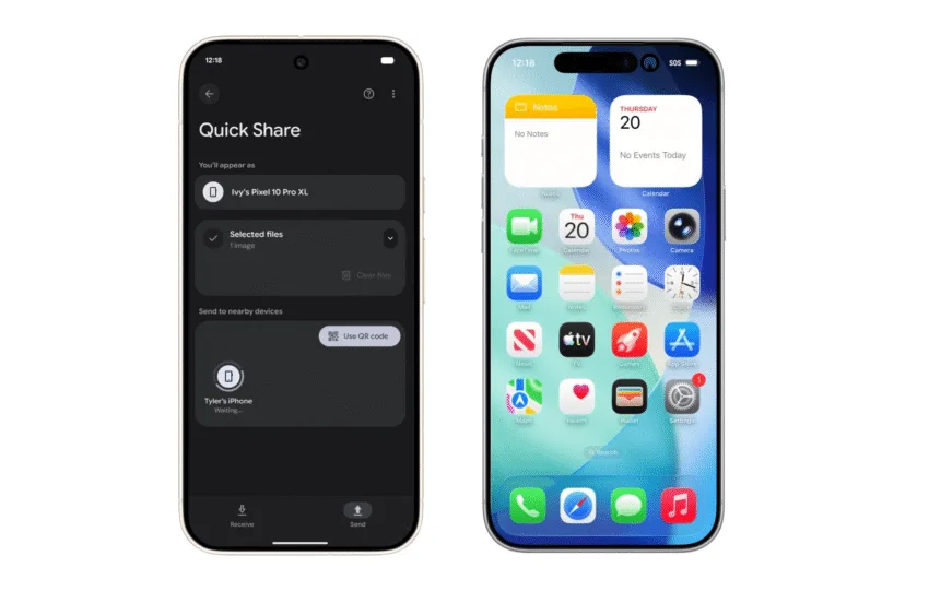 Quick Share και AirDrop συνεργάζονται για πρώτη φορά