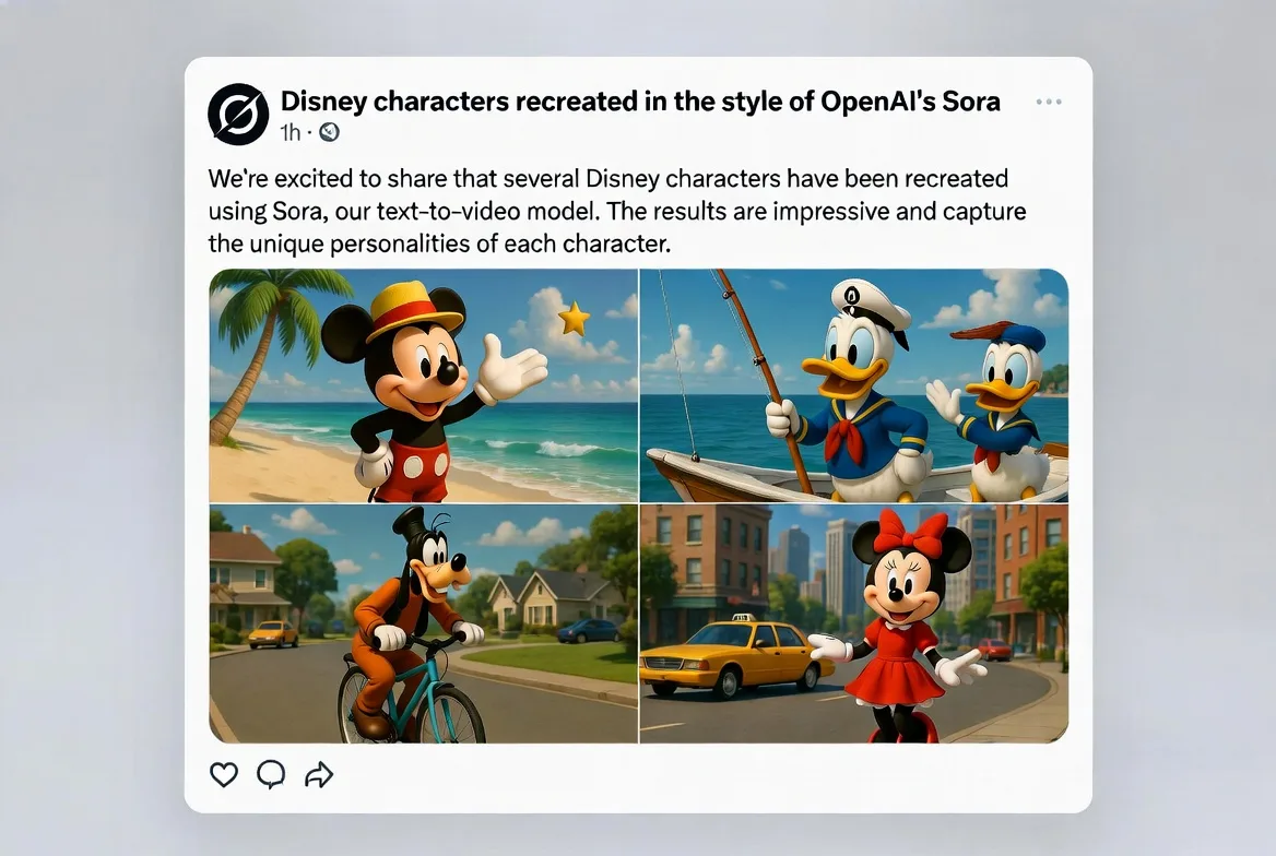 Χαρακτήρες Disney σε AI βίντεο και εικόνες: Τι αλλάζει με τη συμφωνία OpenAI