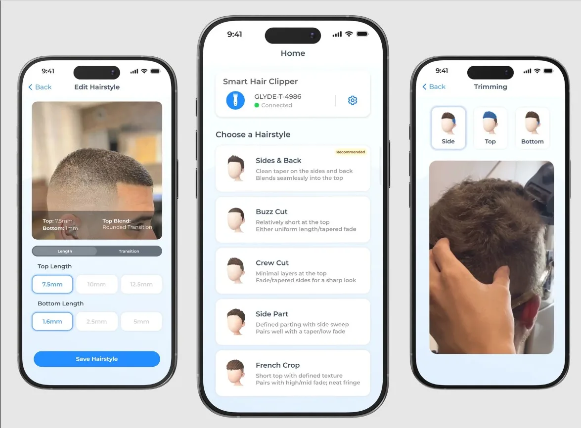 Glyde smart hair clipper: η AI που υπόσχεται να σε κάνει… barber