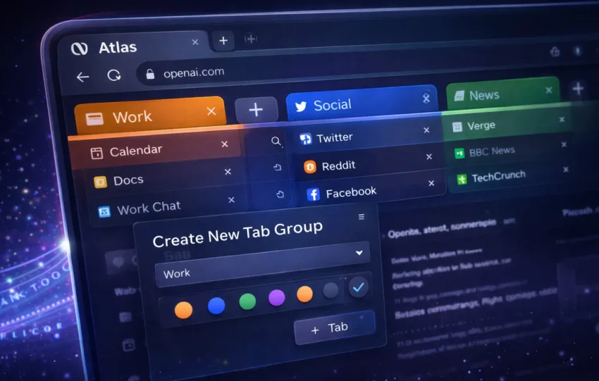 ChatGPT Atlas: Νέα λειτουργία Tab Groups και AI οργάνωση