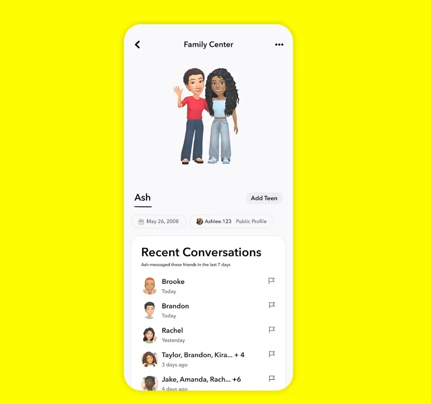 Snapchat Family Center: Νέες ειδοποιήσεις και περισσότερες πληροφορίες
