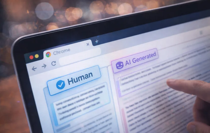 Google Chrome: Νέα λειτουργία που θα δείχνει αν το περιεχόμενο είναι από AI