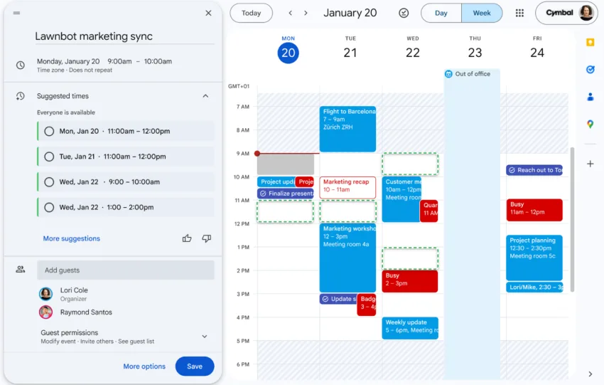 Η Google φέρνει την επανάσταση στον προγραμματισμό συσκέψεων για επιχειρήσεις και εκπαίδευση.