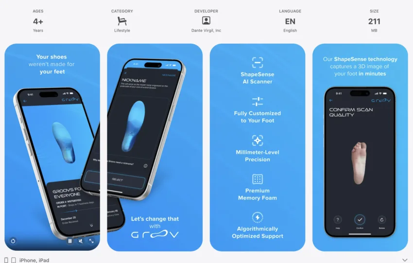 Έξυπνοι πάτοι Groov με 3D μοντέλο ποδιού: Πόσο διαφέρουν από τους απλούς;