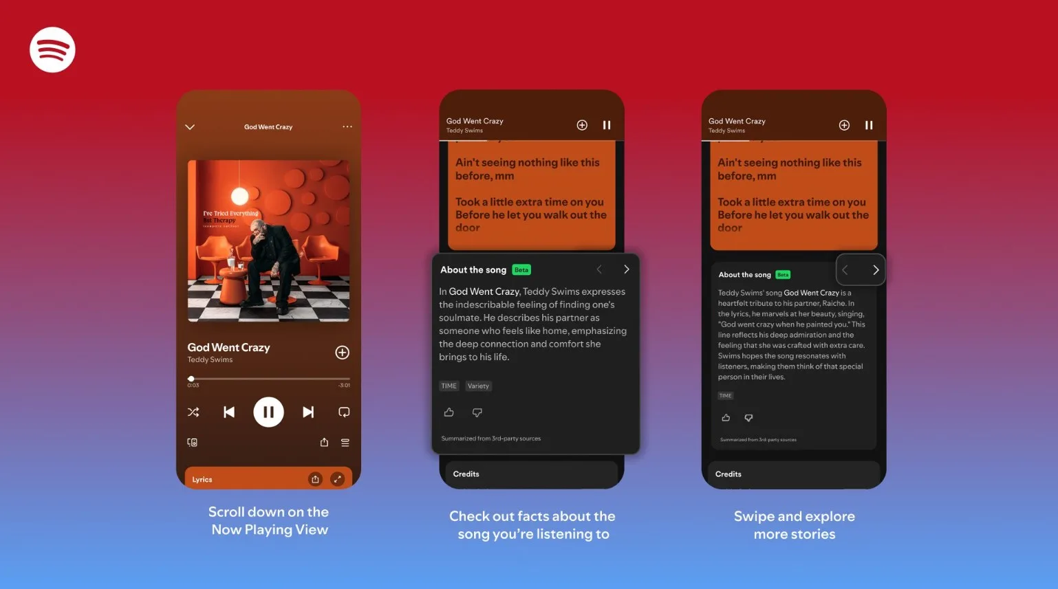 Spotify "About the Song": Η νέα λειτουργία που φέρνει τις ιστορίες των τραγουδιών στην οθόνη σας