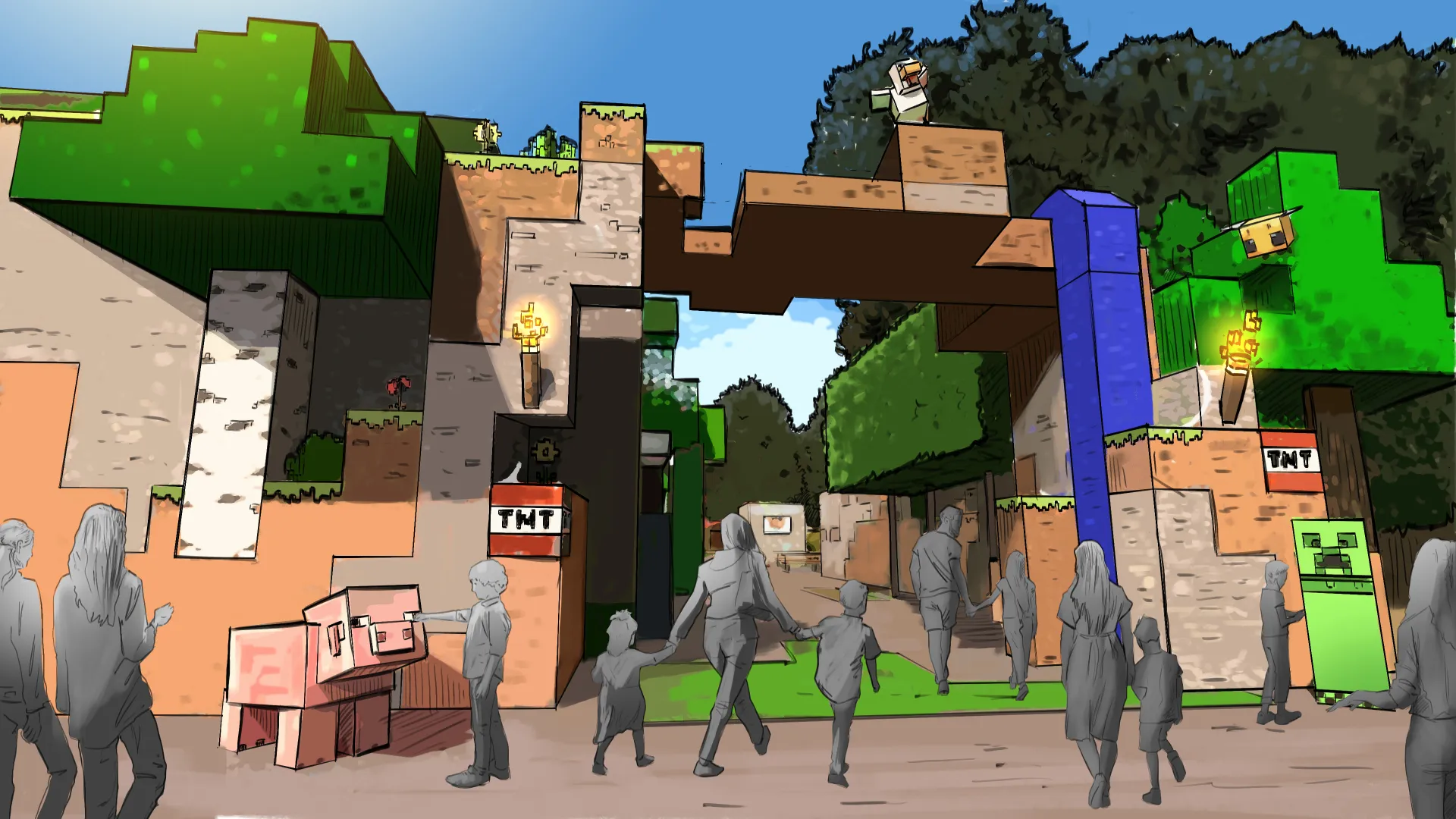 Το νέο θεματικό πάρκο του Minecraft έρχεται στο Chessington World of Adventures