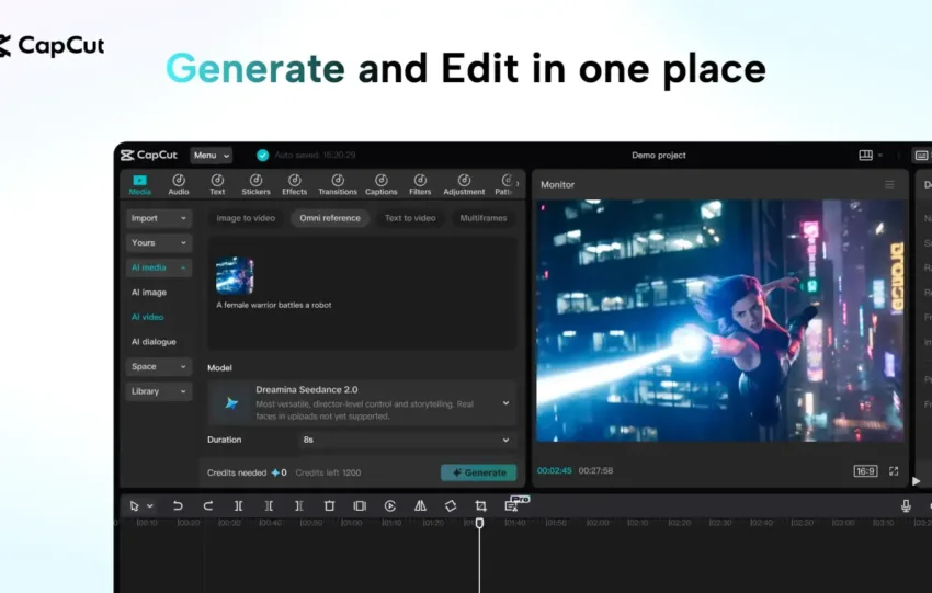 CapCut: Η ByteDance ενσωματώνει το Dreamina Seedance 2.0 για παραγωγή βίντεο