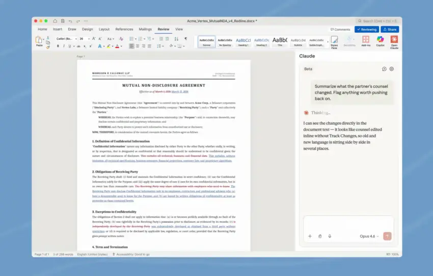 Ενσωμάτωση του Claude στο Microsoft Word για κορυφαία εταιρική παραγωγικότητα