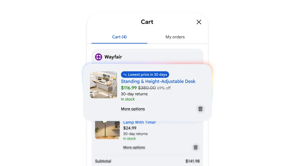 Η Google παρουσίασε το Universal Cart ένα AI καλάθι αγορών 5 Η Google παρουσίασε στο I/O 2026 το Universal Cart, ένα νέο έξυπνο καλάθι αγορών που αξιοποιεί την τεχνητή νοημοσύνη