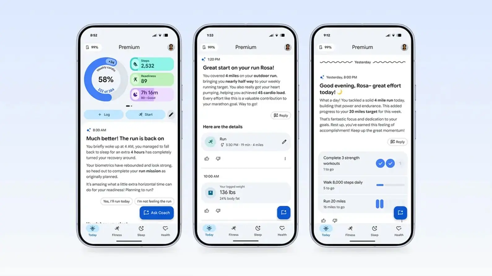 Το Google Health Coach κυκλοφορεί παγκοσμίως με υποστήριξη AI