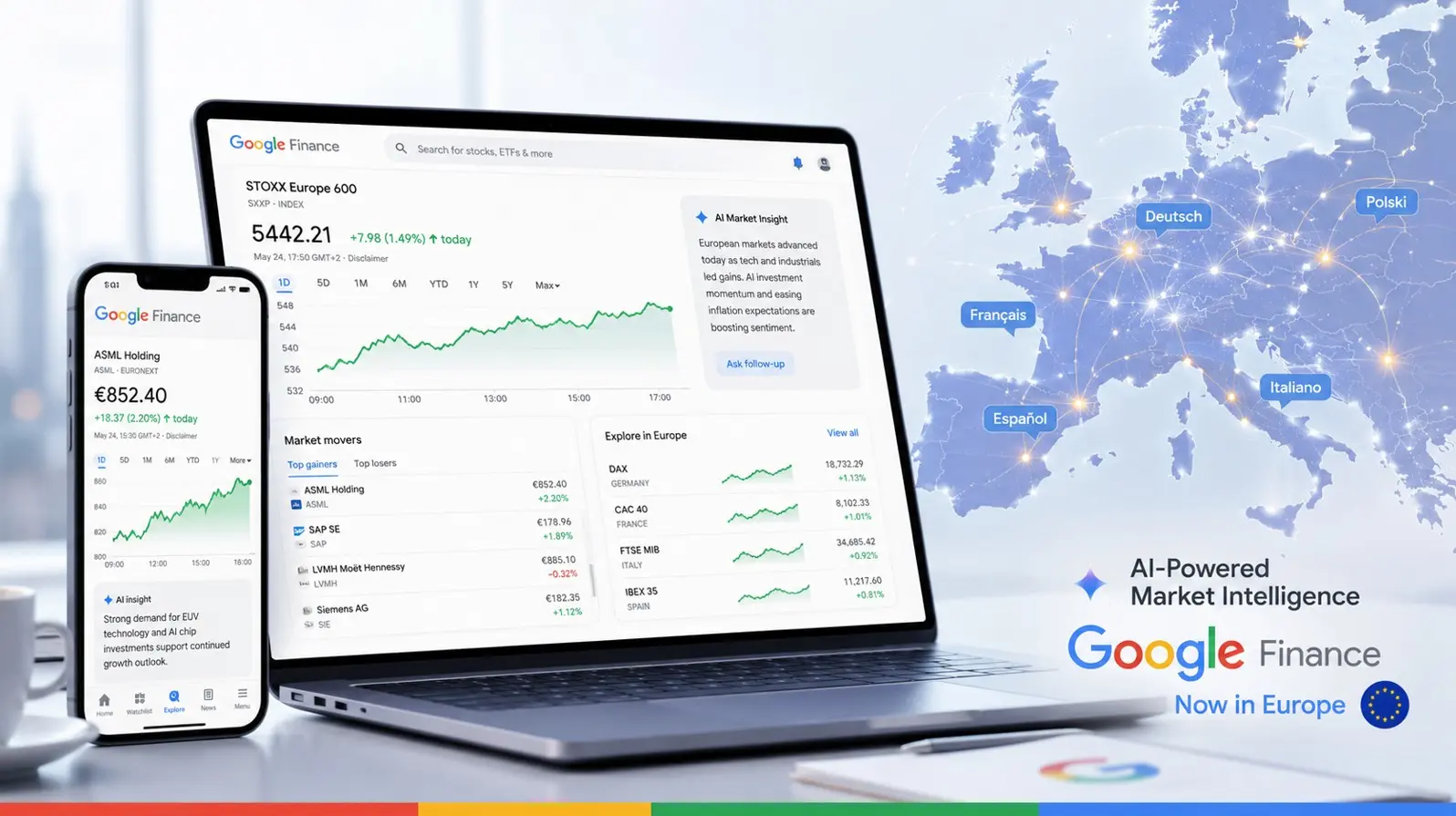 Όλες οι νέες λειτουργίες του Google Finance που έρχονται στην Ευρώπη