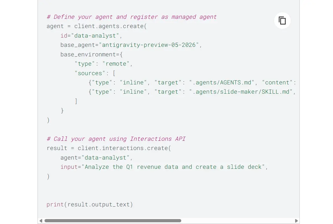 Gemini API: Ανακοινώθηκαν τα νέα Managed Agents της Google 6 Gemini API: Ανακοινώθηκαν τα νέα Managed Agents της Google