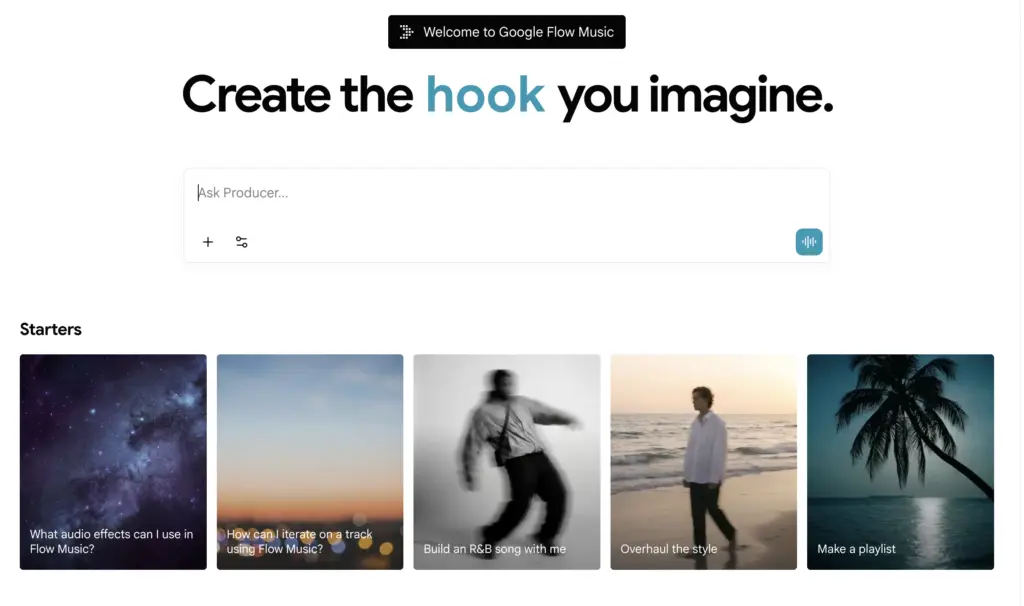 Google Flow: Φτιάξε τα δικά σου τραγούδια, videoclip ακόμα και στίχους χωρίς να γνωρίζεις νότα