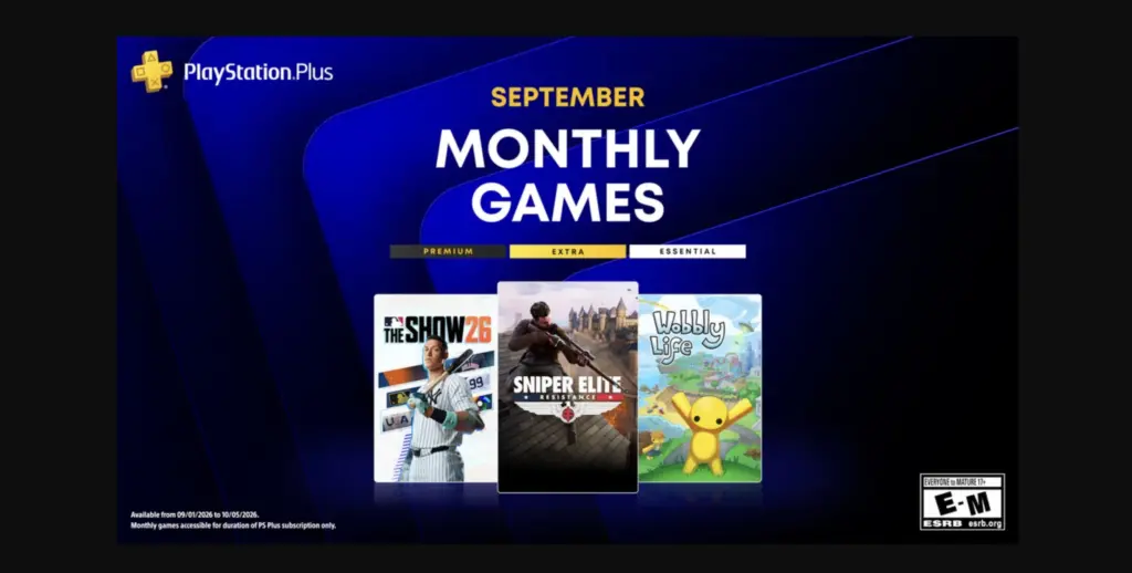 PlayStation Plus Σεπτεμβρίου 2026: Αυτά είναι τα δωρεάν παιχνίδια