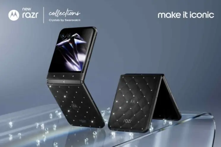 Το Motorola Razr έγινε κόσμημα με τριάντα πέντε κρύσταλλα Swarovski