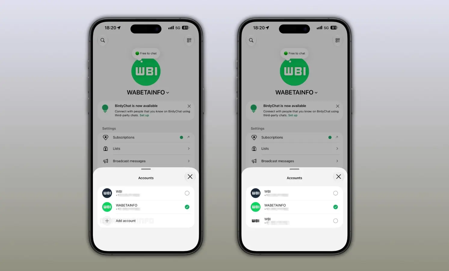 WhatsApp: Τρεις λογαριασμοί στο ίδιο iPhone μπορεί να γίνουν σύντομα πραγματικότητα 2 WhatsApp: Τρεις λογαριασμοί στο ίδιο iPhone μπορεί να γίνουν σύντομα πραγματικότητα