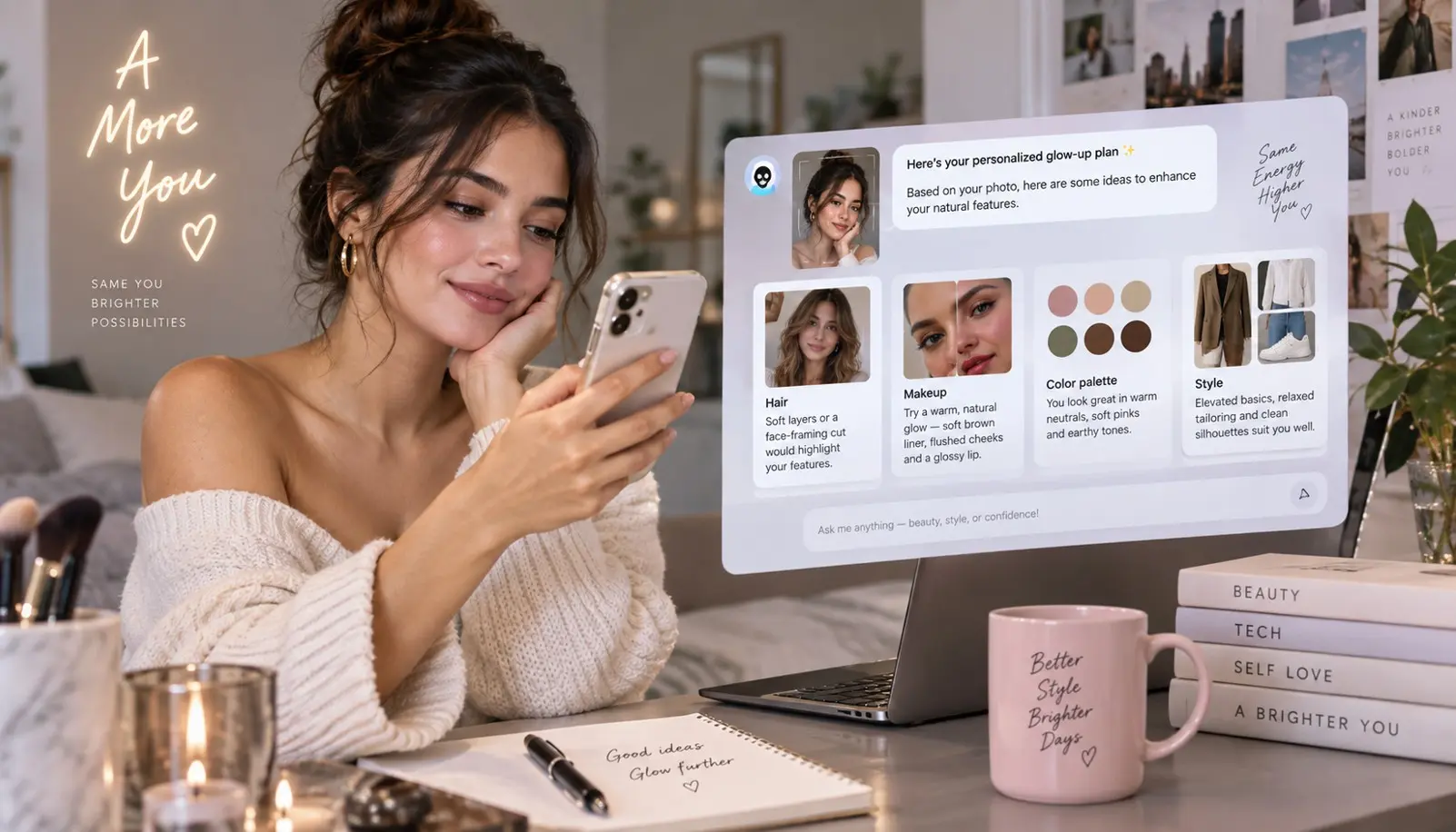 Το νέο glow-up viral trend με selfies από το ChatGPT 1 Το νέο glow-up viral trend με selfies από το ChatGPT