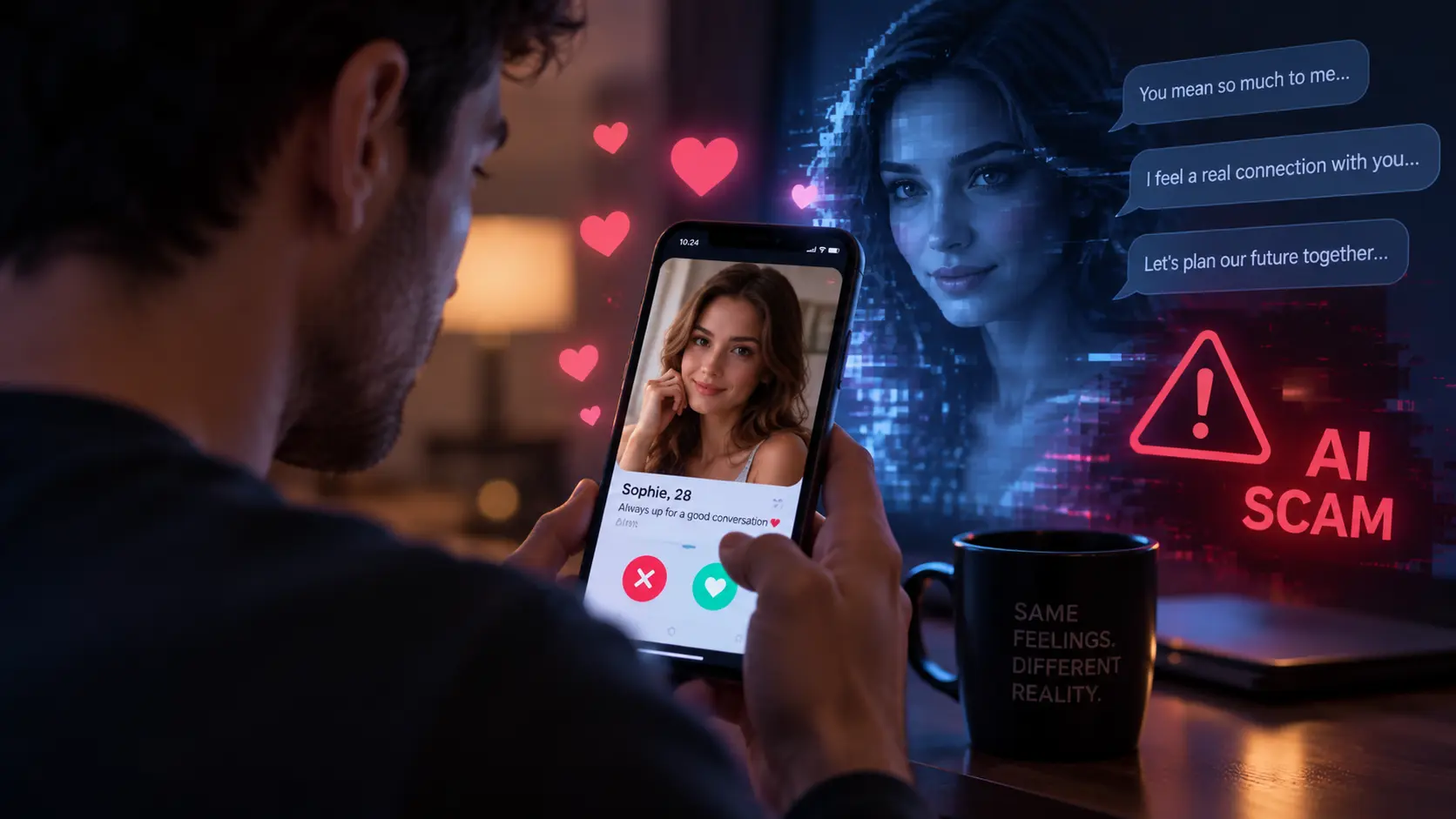 AI dating scams: Χιλιάδες άνθρωποι φλέρταραν με bots χωρίς να το γνωρίζουν