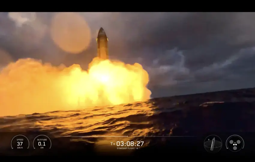 Εξερράγη το Starship της SpaceX μετά την προσθαλάσσωση - Είχε εκτοξεύσει 26 Starlink v3