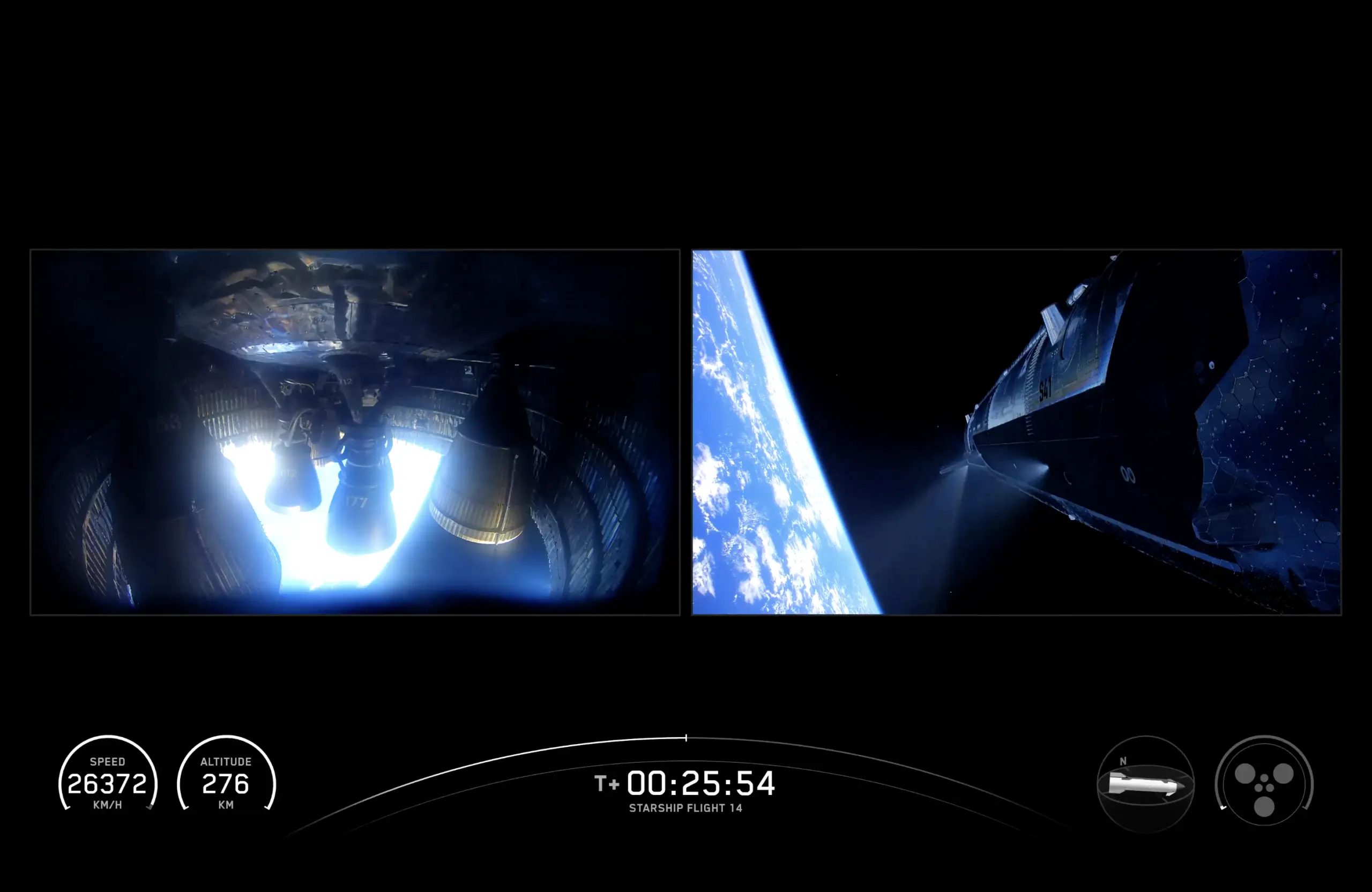 SpaceX Starship σε τροχιά για πρώτη φορά - Μαζί του 26 νέοι Starlink V3