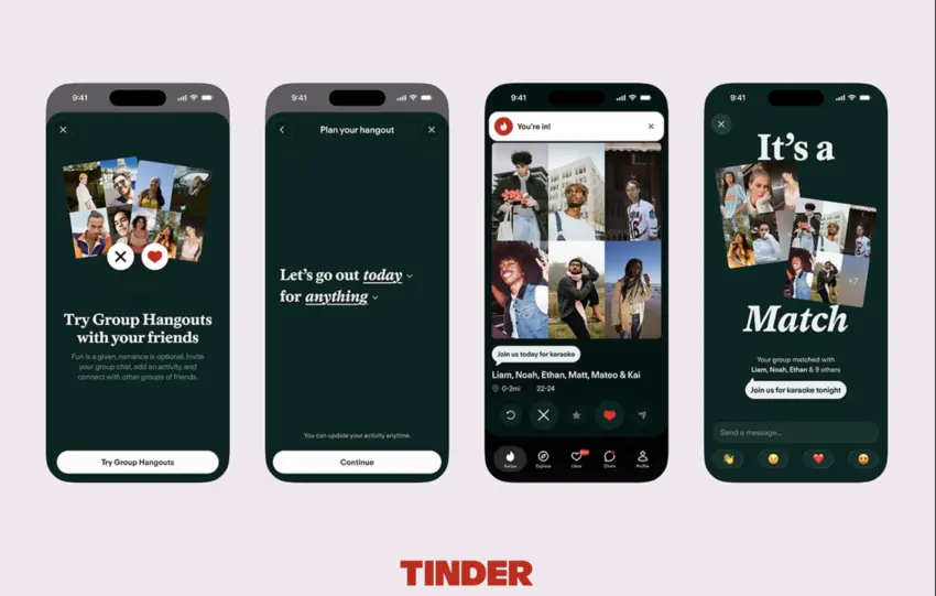 Το Tinder βάζει τους φίλους στο παιχνίδι με ομαδικά matches και group chats