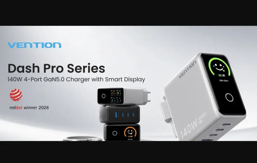 Vention Dash Pro: Ο φορτιστής που κάνει γκριμάτσες όταν φορτίζετε αργά