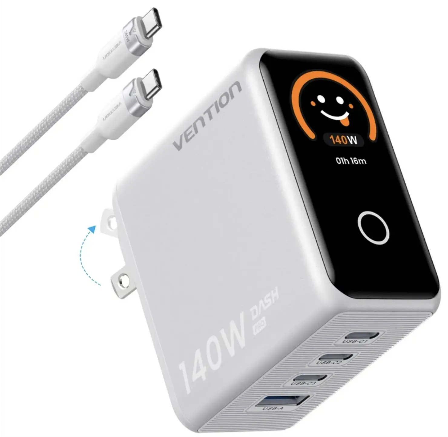Vention Dash Pro: Ο νέος φορτιστής που σας δείχνει αν φορτίζεται σωστά 3 Vention Dash Pro: Ο νέος φορτιστής που σας δείχνει αν φορτίζεται σωστά