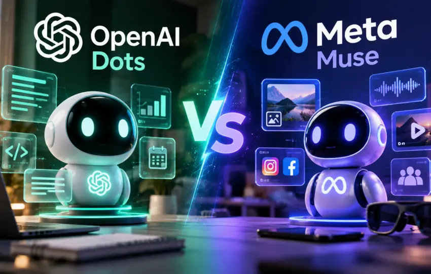 OpenAI Dots vs Meta Muse: Ποιον AI Agent αξίζει να επιλέξεις, τιμές και δυνατότητες