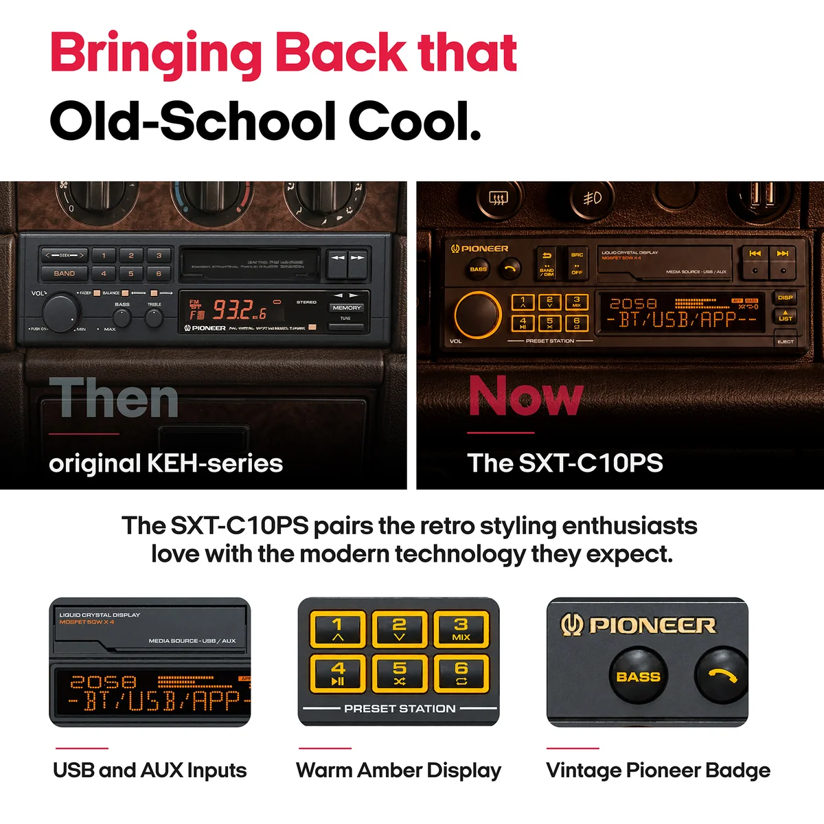 Pioneer SXT-C10PS: Η τεχνολογία συναντά τη νοσταλγία των κλασικών αυτοκινήτων 2 Pioneer SXT-C10PS: Η τεχνολογία συναντά τη νοσταλγία των κλασικών αυτοκινήτων