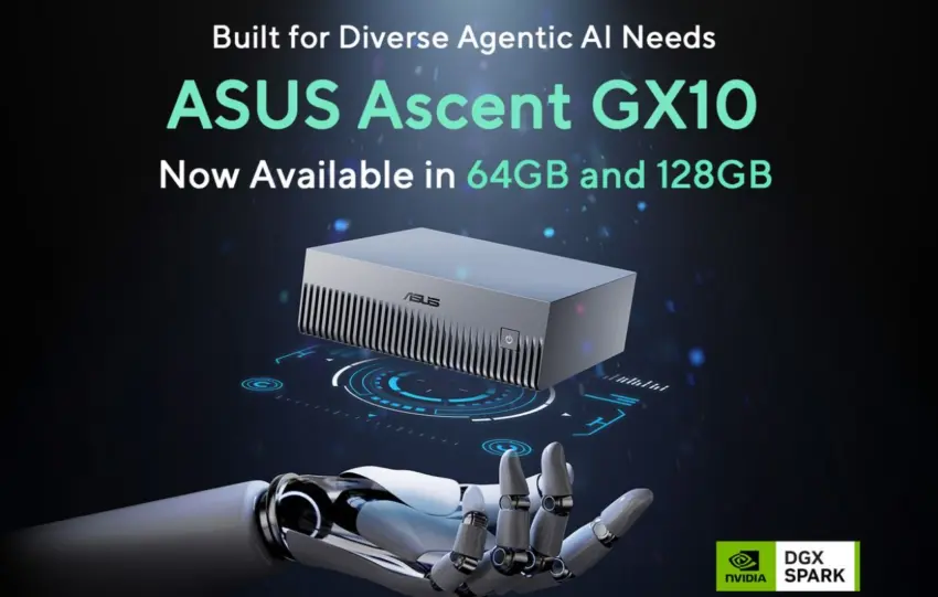 Η ASUS παρουσίασε το μικρό Ascent GX10 64GB AI supercomputer