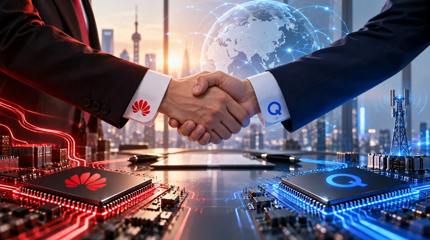 Huawei και Qualcomm υπέγραψαν πολυετή συμφωνία για 5G και AI