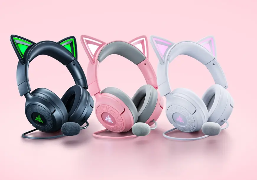 Η Razer παρουσίασε το Kraken Kitty V3 με RGB αυτιά που αντιδρούν στο livestream