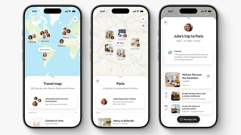 Airbnb - Νέο Travel Map, Connections και AI εργαλεία
