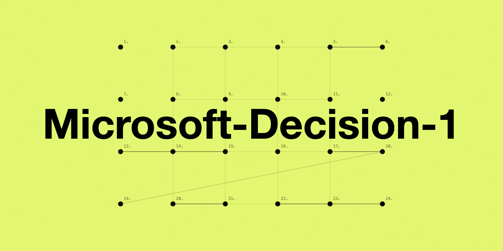 Microsoft-Decision-1 - Το AI μοντέλο για γρήγορες αποφάσεις