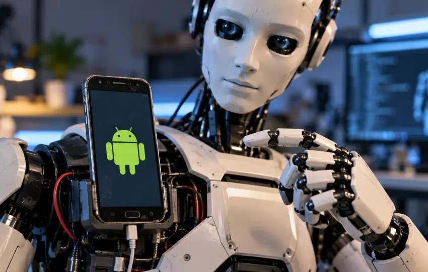 PhoneBot: Ένα ανθρωποειδές ρομπότ 400 δολαρίων χρησιμοποιεί Android κινητό για εγκέφαλο